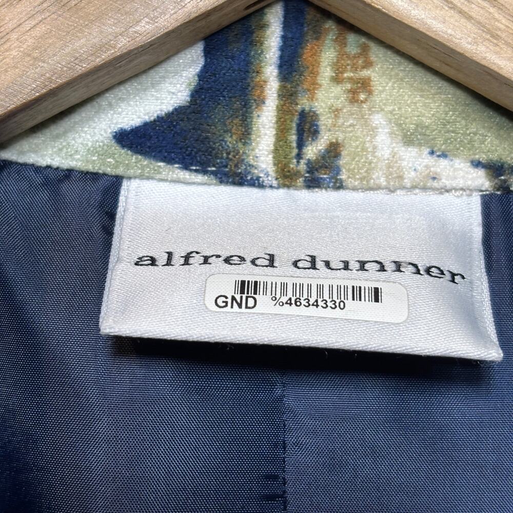 Alfred Dunner Abstract Floral Jacket 12 Artsy Statement Retro Boho **Read** - Picture 3 of 7